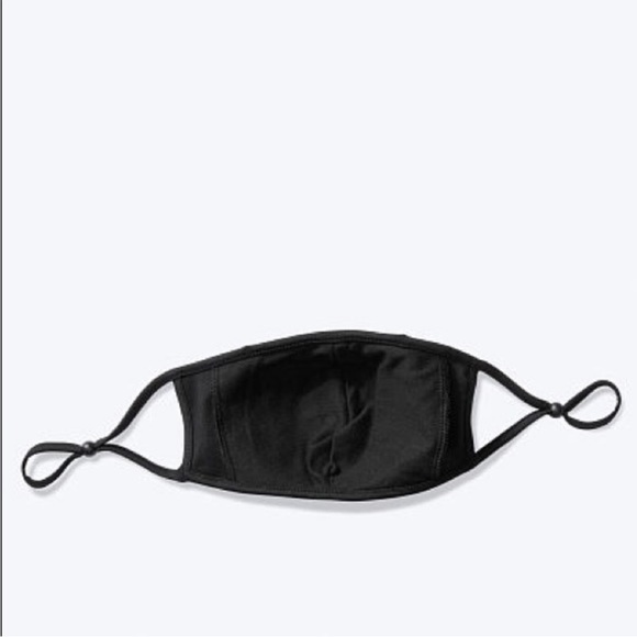 NWT PINK VICTORIA’S SECRET  RAINBOW/BLACK LOGO REUSABLE MASK - Picture 3 of 4